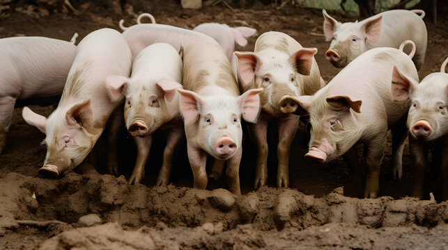 Pigs rooting in the mud, Generative AI