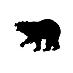 Obraz na płótnie Canvas various bear silhouettes