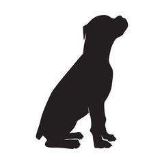 dog illustration on white