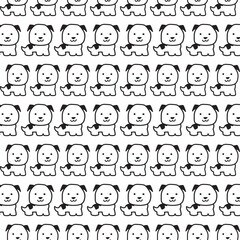 abstract dog pattern