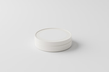 flat plastic jar