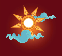 Hand Drawn Sinhala & Tamil New Year Vector Design