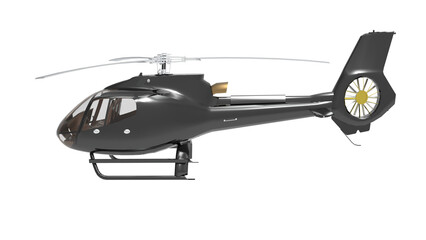 helicopter isolated on white background