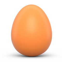 Farm raw organic brown eggs for morning breakfast on white background.