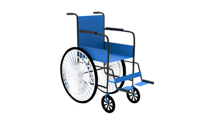 Fototapeta na wymiar wheelchair isolated on white background