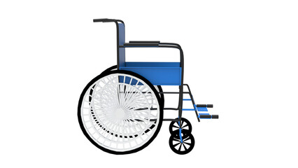 wheelchair isolated on white background