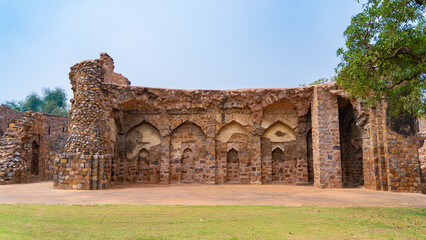 Fototapeta na wymiar Feroz Shah Kotla fort located in New Delhi, India