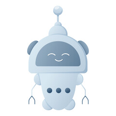 Odessa, Ukraine - April 3, 2023 - The modern concept of the chat bot. AI assistant transmitting information. Vector illustration. Modern flat style.