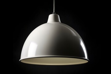 Obraz premium Isolated Modern Ceiling Lamp on Dark Background, Generative AI