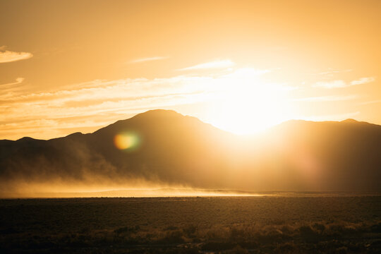 Salt Flats, Utah and Arizona state limit
