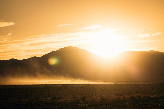 Salt Flats, Utah and Arizona state limit