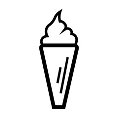 ICE CREAM icon design template vector