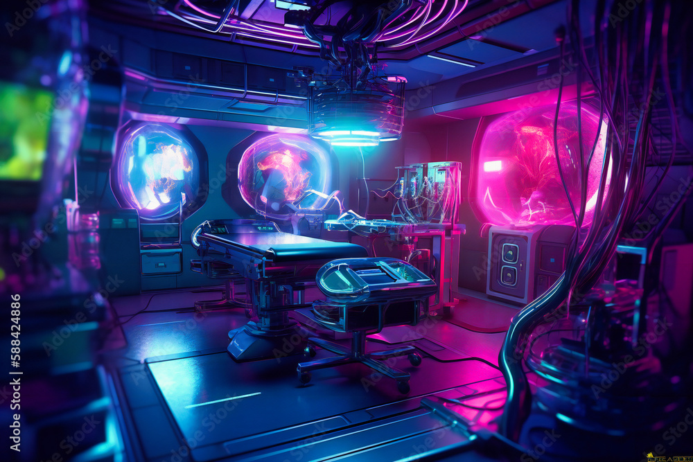 Poster state-of-the-art robotic imaging systems revolutionizing surgical procedures in the operating room.