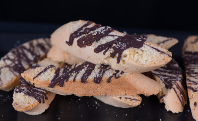 Pile of Chocolate Covered Biscotti 