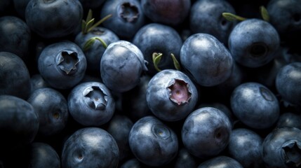 Blueberries texture. Generative AI