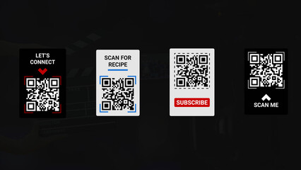 Text Block with Qr Code Overlay