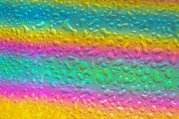 Blurred defocused abstract iridescent foil wallpaper texture. Holographic soft pastel colors backdrop. Colorful rainbow gradient poster, banner background. Minimal liquid owerflow aesthetic concept.