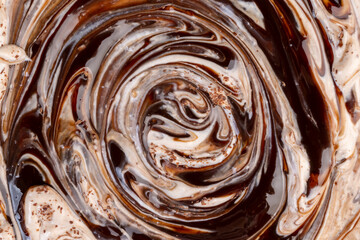 Fresh Yogurt with added chocolate for chocolate flavor