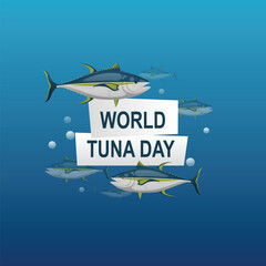 World Tuna Day background.