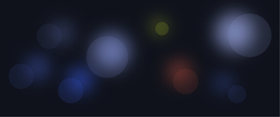 Modern bokeh blurry background design, blurry circles with bokeh style. Good for background, card, graphical assets.