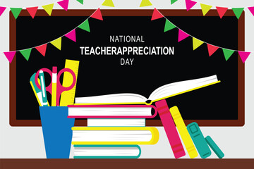 National Teacher Appreciation Day background.