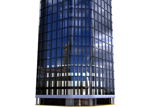 3d image of modern building 