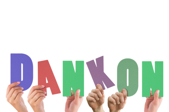 Cropped hands holding colorful alphabets