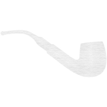 Smoking pipe against white background