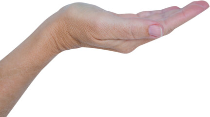 Close up view of hand 