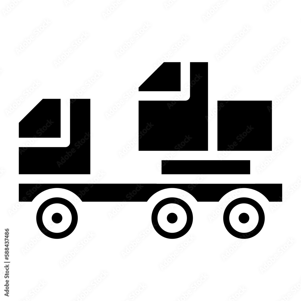 Wall mural truck glyph 