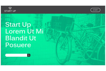 Bicycles displayed on homepage