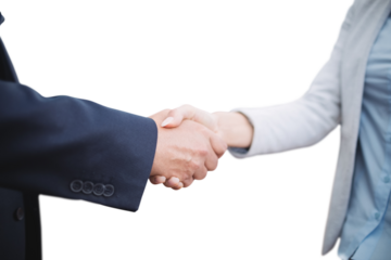 Corporate people doing handshake