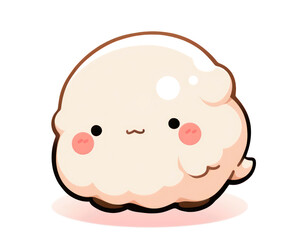 Illustration of a Cute Cartoon Mascot Character. 