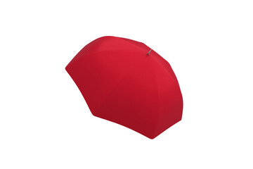 Composite image of red umbrella