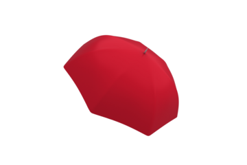 Composite image of red umbrella