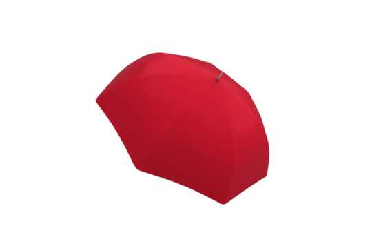 Composite image of red umbrella