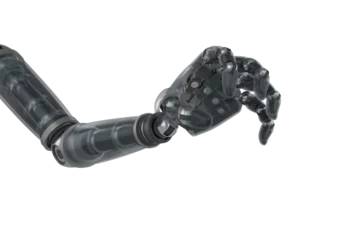 Stoff pro Meter Digital image of cyborg hand © vectorfusionart