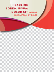Vector abstract editable cover template