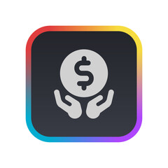 Save Money Dollar - Pictogram (icon) 