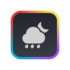 Rainy Night - Pictogram (icon) 