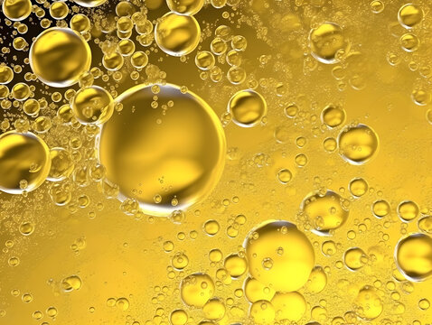 High color frothy urine with bubbles. Foamy excretion.