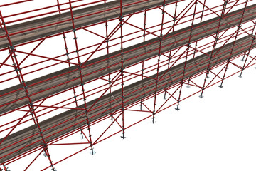 Low angle view of 3d scaffolding