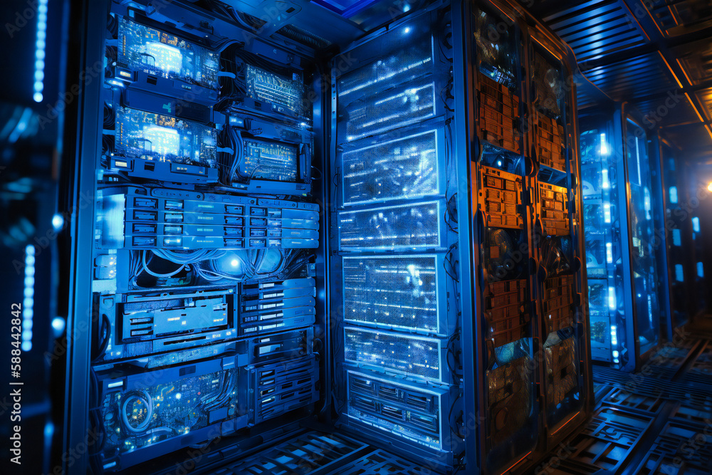 Poster delve into the intricate world of advanced data storage with high-capacity hard drives