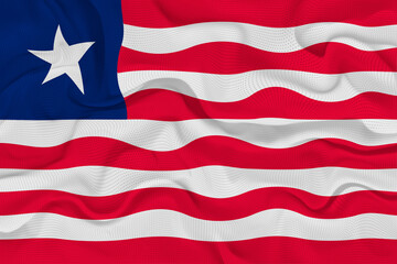 National flag of Liberia. Background  with flag of Liberia.