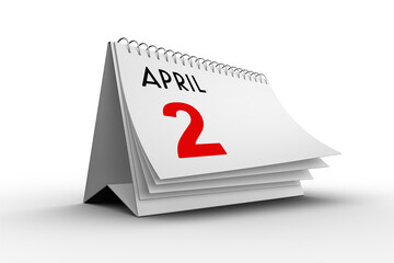 Digitally generated image of calendar 