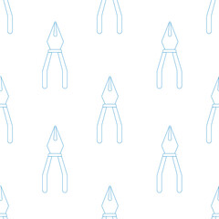 Digital image of pliers in blue color