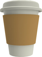 Digitally generated image of disposable cup