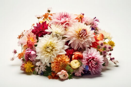 Composizione floreale su sfondo chiaro. Foto ad alta risoluzione. 