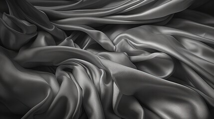 black silk background AI Generated