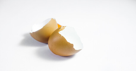 Fototapeta na wymiar broken egg shell